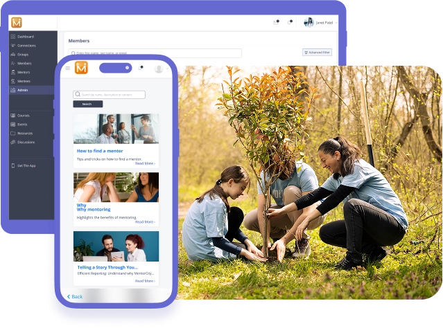 Non-Profit Mentorship Software For Environmental Organizations - MentorCity